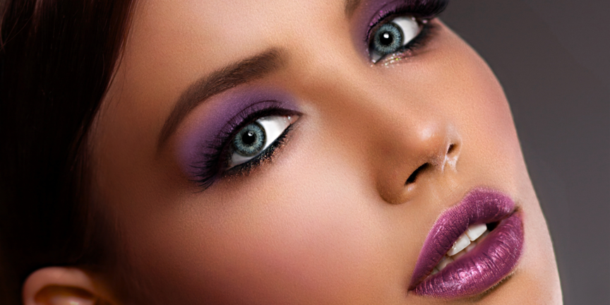 13 sombra rosa energizante nos olhos
